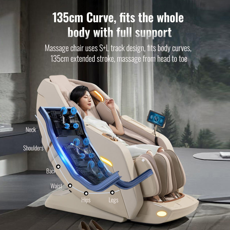 Heavy Duty Massage Chair with Precision Steel Gear Mechanism and Copper Core Motor 10 Years Lifespan