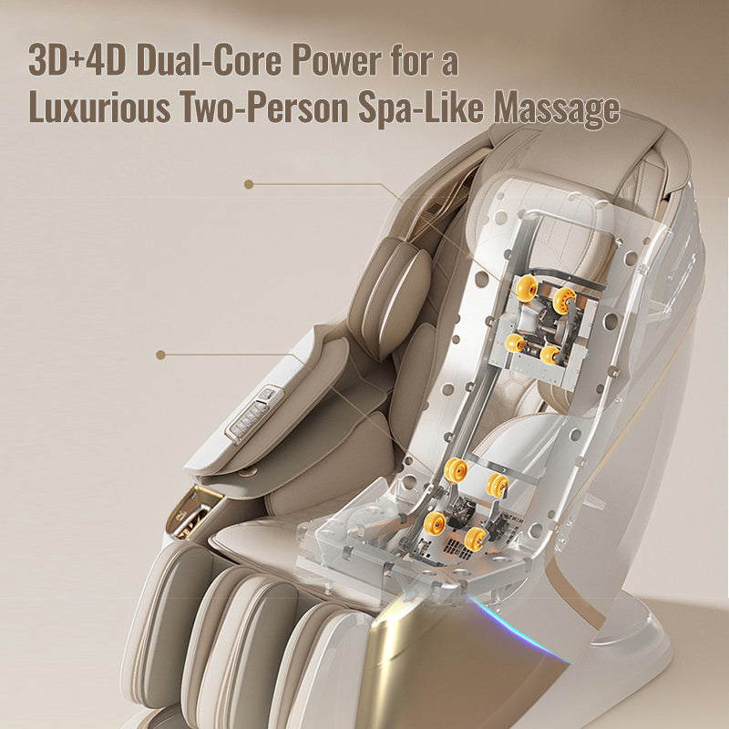 L50S Smart 4D Dual-Engine Massage Chair Zero Gravity Luxury Recliner with Health Checkup