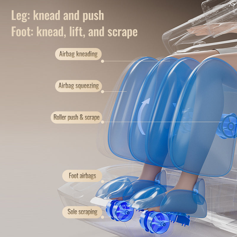 L50S Smart 4D Dual-Engine Massage Chair Zero Gravity Luxury Recliner with Health Checkup