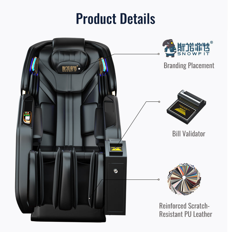 L21 2026 New 3D Commercial Massage Chair with Credit Card and Mobile Pay Support